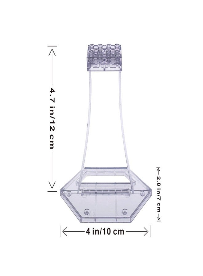 حامل عرض لمجموعات ليغو 75399 مقاتلة يو-وينغ المتمردة، 75393 9493 75273 75301 75102 75218 إكس-وينغ، 75347 مجموعة قاذفة تي آي إي، حامل عرض مسطح بدون زاوية، حامل عرض بلاستيكي شفاف فقط. - Image 2